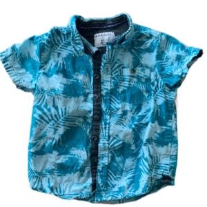 Toddler Blue/Aqua Button Down Shirt